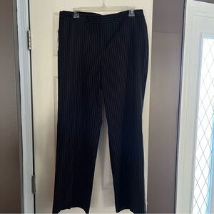 Women’s Jones New York Collection Black Stretch Striped Dress Pants Size 12 NWT